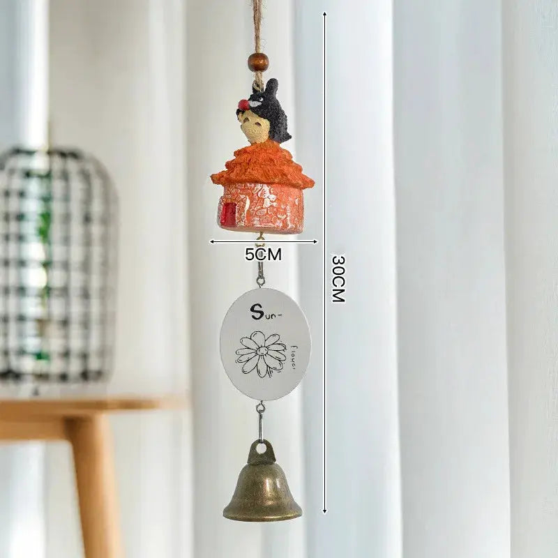 Resin Wind Chime Ornaments Totoro Wind Chime DIY Craft Gifts for Home Garden Decor from PriceLows™