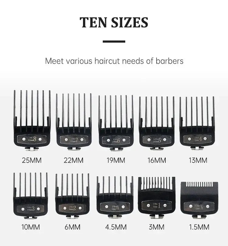 Universal Hair Clipper Guards Barber Trimmer Attachment Limit Combs Professional Barber Accessories Replacement Set Limit Combs from PriceLows™
