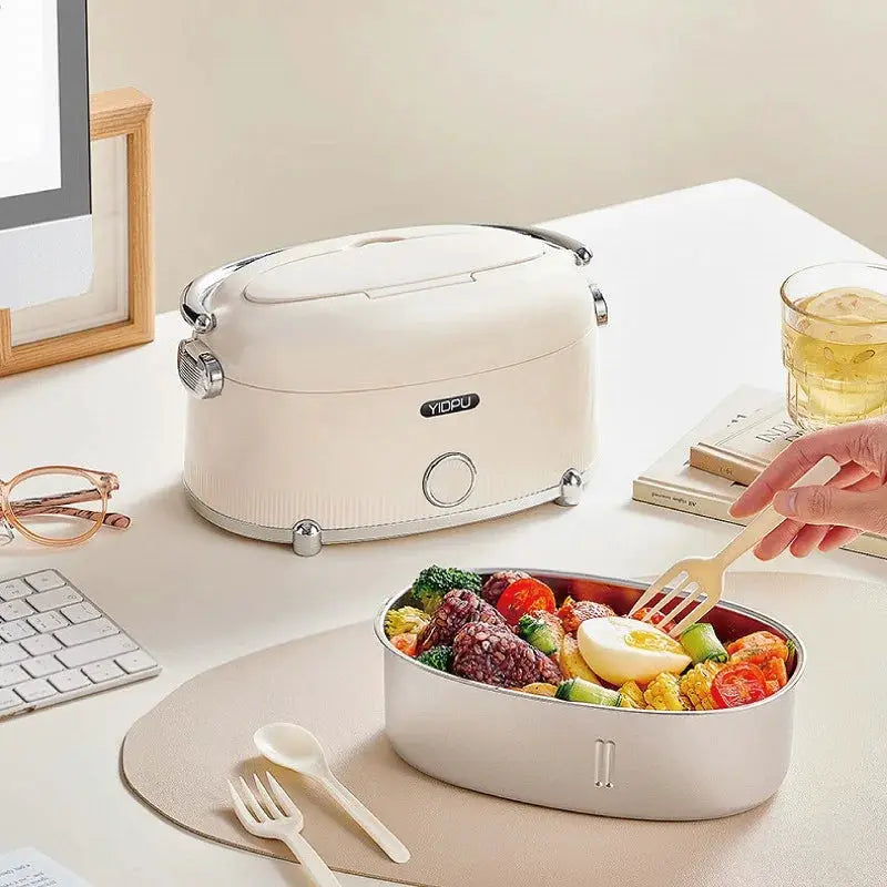 1.2L Home Electric Lunch Box Portable Water-free Keep Warm Lunch Box Office 304 Stainless Steel Rapid Heating Food Heater 220V from PriceLows™