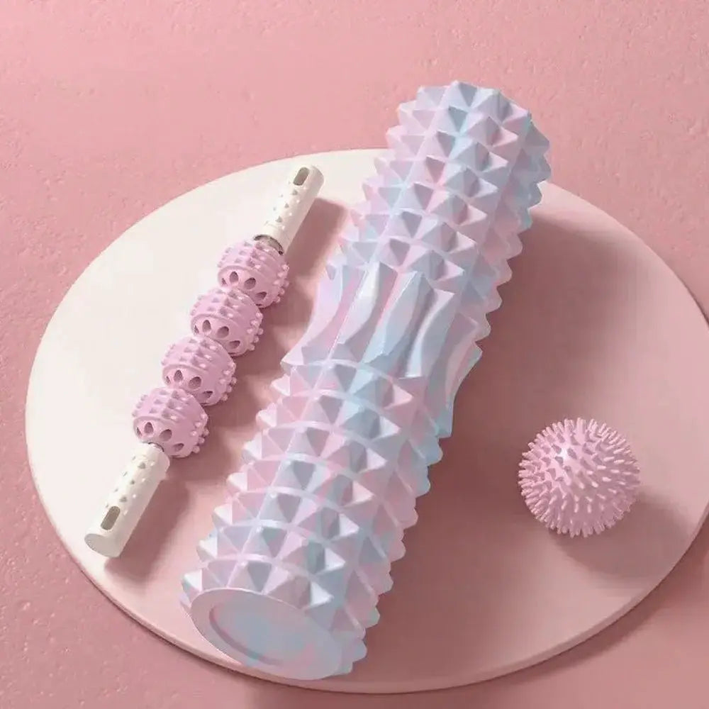 Massage Set | Prick Ball, Roller, Shaft | Abs Material | Multi Size