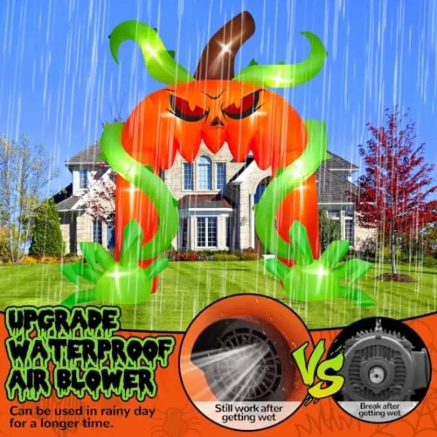 Halloween Archway | 12 Ft Giant Pumpkin | Outdoor | Inflatable Decor