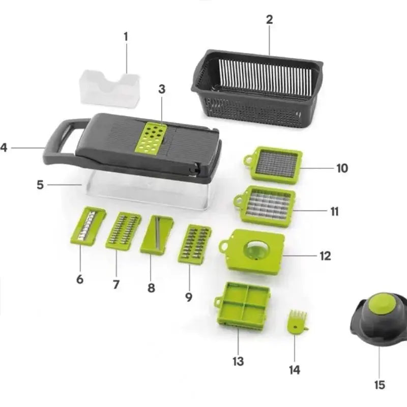 Safe Vegetable Cutter, Valentine's Day Gift Idea for Home Cooks. 33cm, Practical & Caring Present from PriceLows™