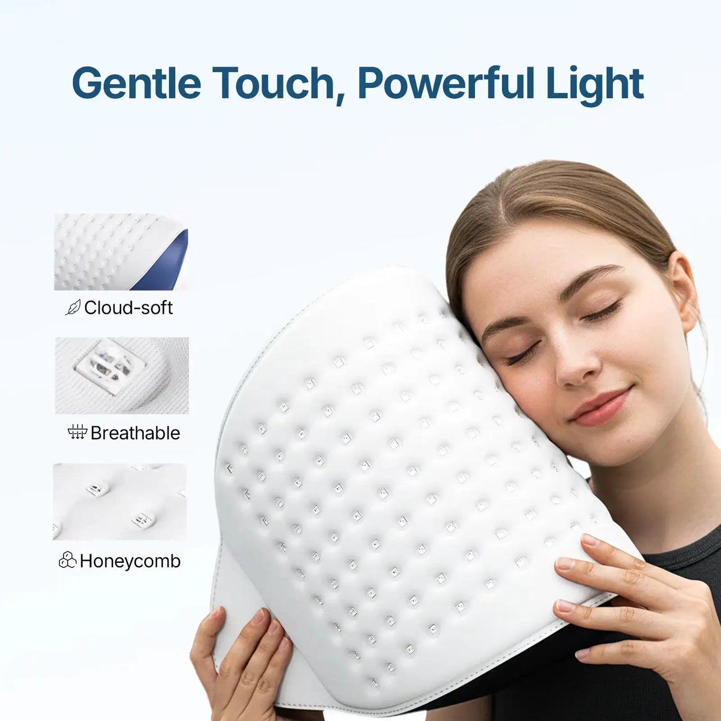 Hello Face L6 LED Light Mask 720pcs 630nm Red Light & 850nm NIR Light Skin-friendly Fabric Body Care Machine from PriceLows™