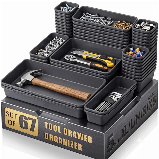 5 Sizes Tool Box Organizer Tray Divider Set Drawer Organizer Bin Garage Organization and Storage Toolbox Rolling Tool from PriceLows™