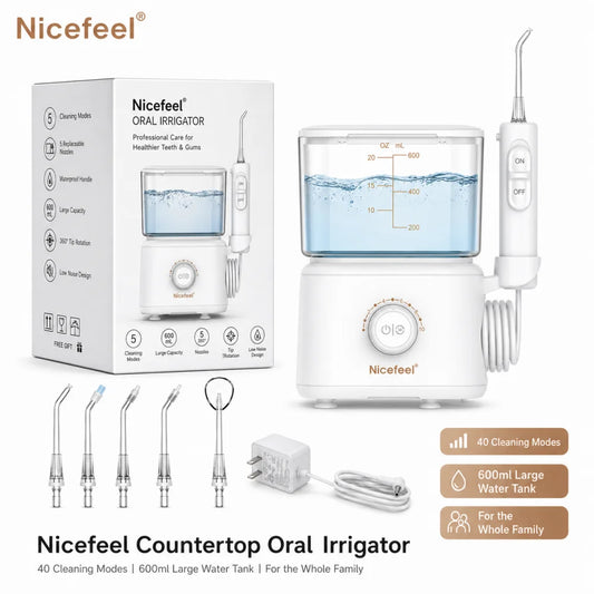 Electric Oral Irrigator | 600ml Capacity | 5 Nozzles Included | Multiple Modes