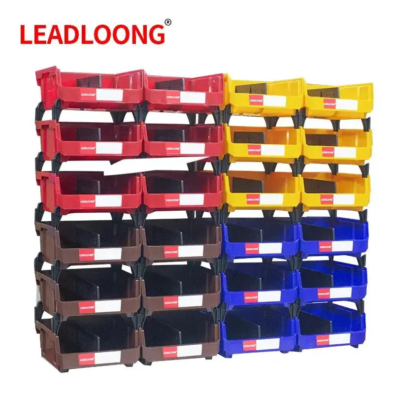 LEADLOONG V4 Tool Storage Bin 6pcs 11x11x5 Inch/27.6*27.9*12.8cm Combinable Multi Tools Organizer Box Garage And Home Supplies from PriceLows™