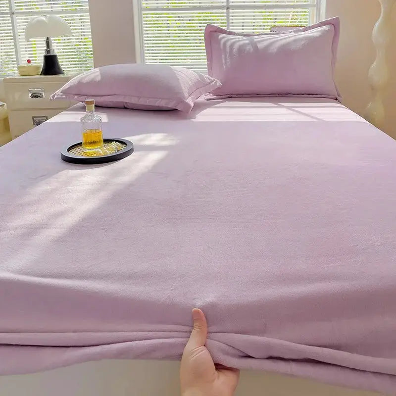 Flannel Fitted Sheet | Deep Pocket 25cm | Fade Resistant | Single To King