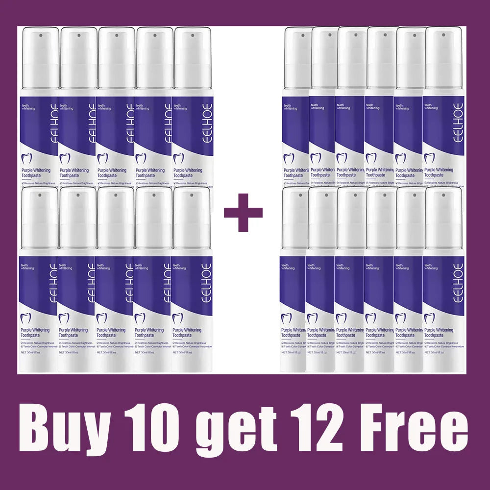Teeth Whitening Toothpaste | Natural Ingredients | Fresh Breath | 30ml