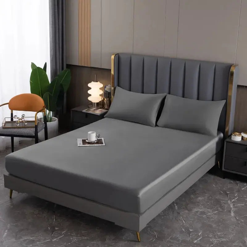 Natural Mulberry Silk Bed Fitted Sheet Deep 25CM Real Silk Mattress Cover Customized Size Luxury High-End Bedding Sheets from PriceLows™