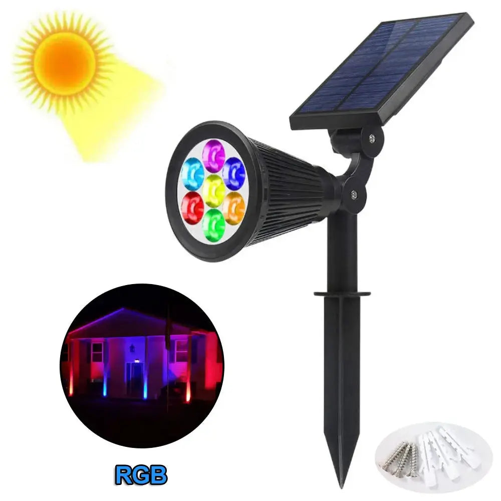 Outdoor Solar Lights Home Garden Patio Walkway Lawn Waterproof 7Led Solar Lamp Spotlight Decoration Energy Yard Lantern Lighting from PriceLows™