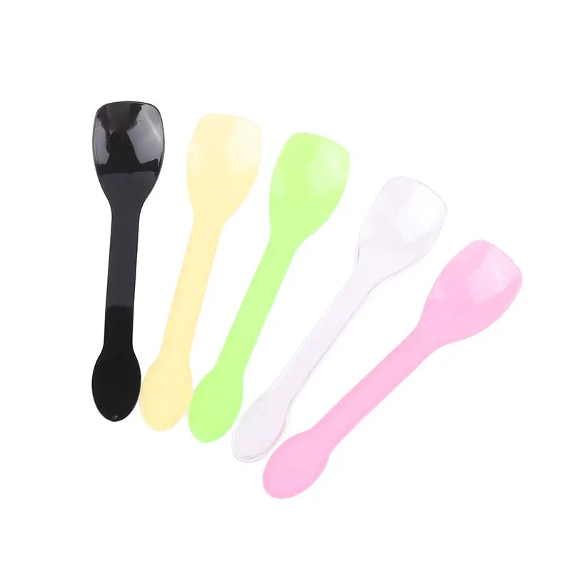 100Pcs Mini Plastic Spoons Flatware Spoons For Jelly Ice Cream Dessert Appetizer Plastic Spoon For Party Supplies from PriceLows™