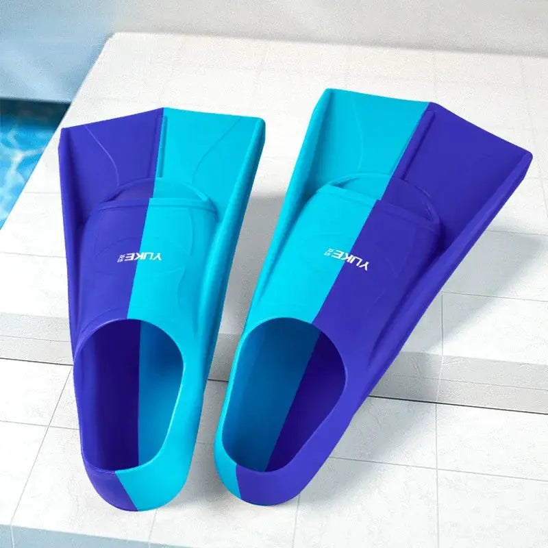 Swim Training Fins Silicone Professional Scuba Diving Fins Short Men women Snorkel Swimming Fins Kids Flippers Equipment Set from PriceLows™
