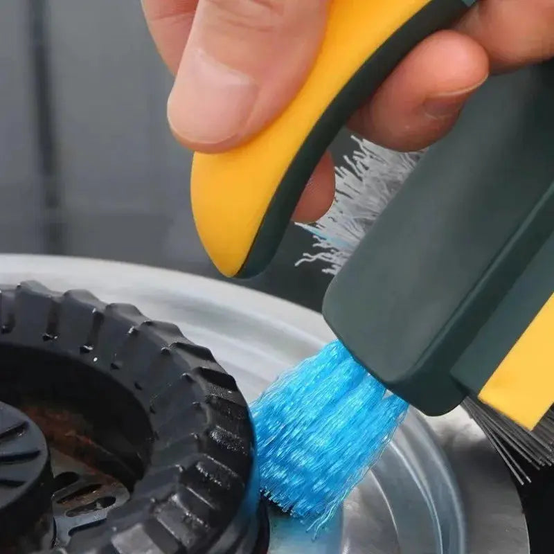 3-in-1 Gap Cleaning Brush V-Shaped Bristles 90° Dead Angle Free for Bathroom Kitchen Floor Tile from PriceLows™