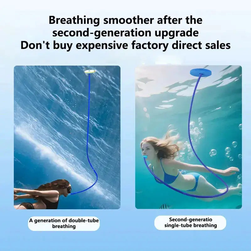 Dry Snorkel | Foldable Design | Soft Silicone Mouthpiece | One Size