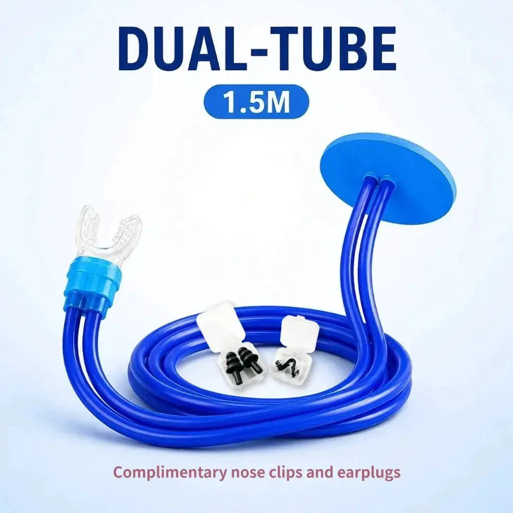 Underwater Breathing Valve | Dual-Tube | Soft Mouthpiece | One Size