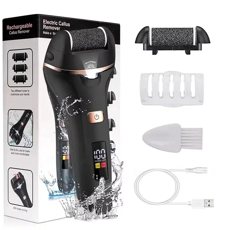 Waterproof Charged Electric Foot File for Heels Grinding Pedicure Tools Professional Foot Care Tool Dead Hard Skin Callus USB from PriceLows™