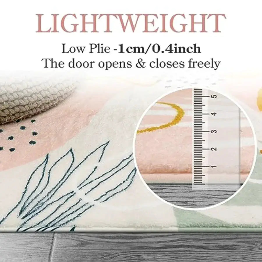 Carpet for Living Room - 4x6 Area Rug for Bedroom Washable Non-Slip Boho Rug Throw Cute Soft Nursery Rug, Abstract Boical Print from PriceLows™