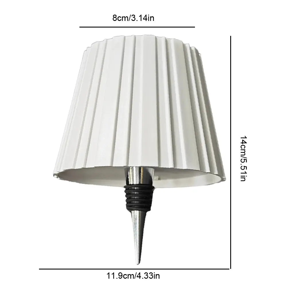 Metal Dimmable Bottle Lamp Rechargeable 2000mAh LED Wine Bottle Lamp 3 Colors Dimmable Touch Control for Family Restaurant & Bar from PriceLows™