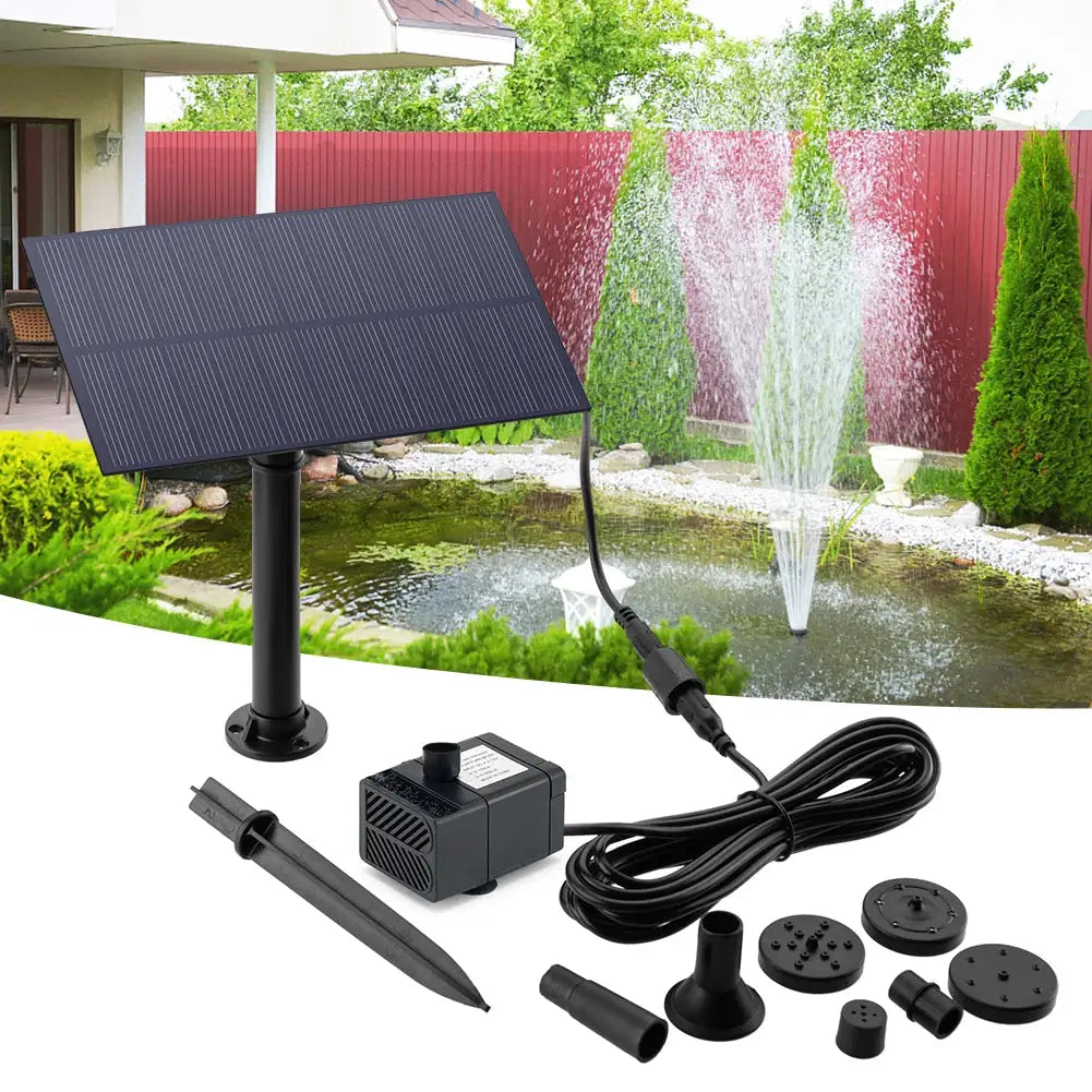 5W 5V Fountain Panel Pump Garden Decoration with Stake Solar Panel Water Pump Watering System Energy Saving 180L/h Kits for Pool from PriceLows™