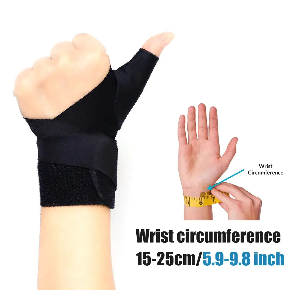 Thumb Wrist Support Brace | Adjustable Knit Liner | For Arthritis Tendonitis Pain Rel