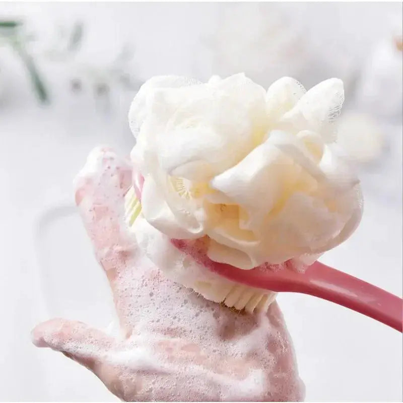Bath Brush | 2-In-1 Back And Body | Soft Exfoliating Bristles | Long-Handled