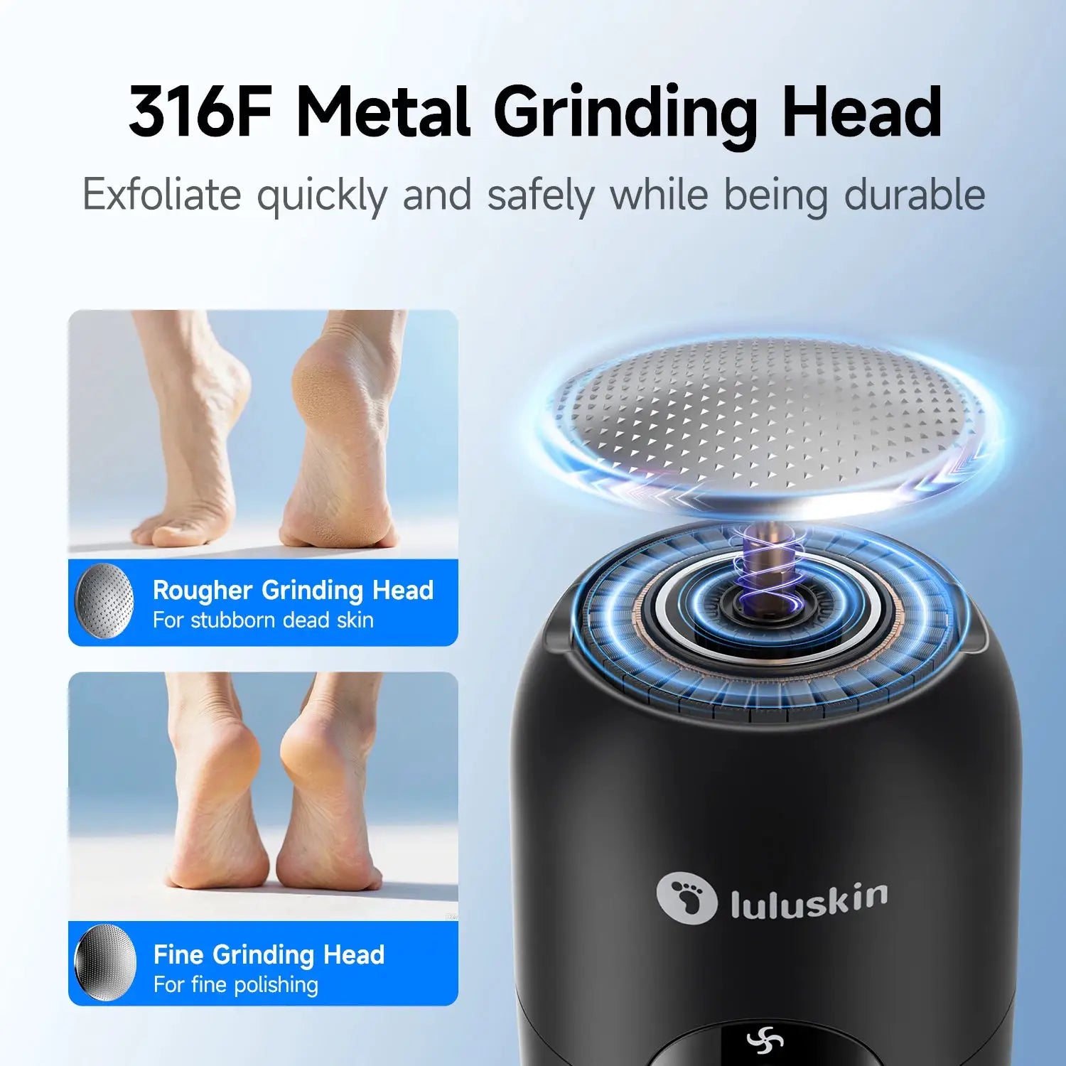 Rechargeable Electric Foot Grinder USB Powered Callus Remover with Adjustable 3 Speeds for Men & Women's Pedicure and Self-Care from PriceLows™