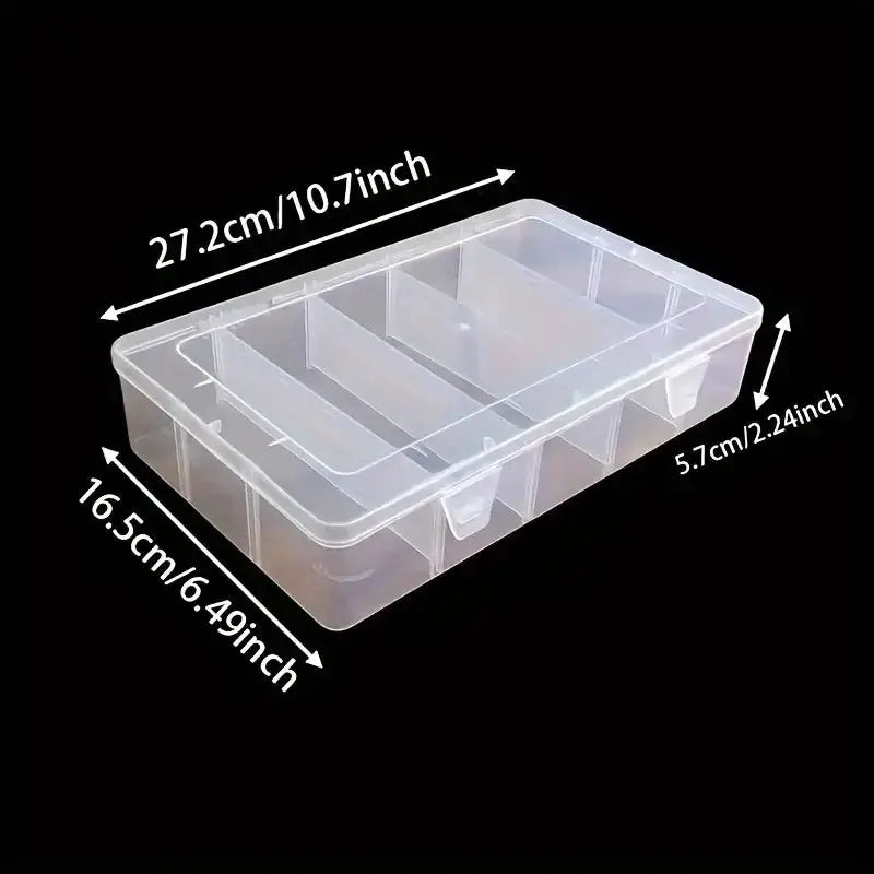 Hardware tool storage box, 5-compartment transparent tool organizer box, screw and accessory sorting box, household screw and wr from PriceLows™
