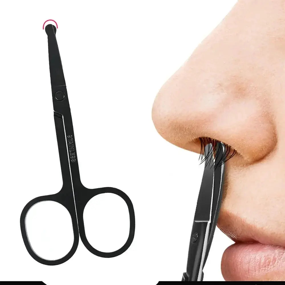 Wholesale Nose Hair Shears For Personal Care Facial Hair Removal And Ear Nose Eyebrow Trimming Stainless Steel Fine nose trimmer from PriceLows™