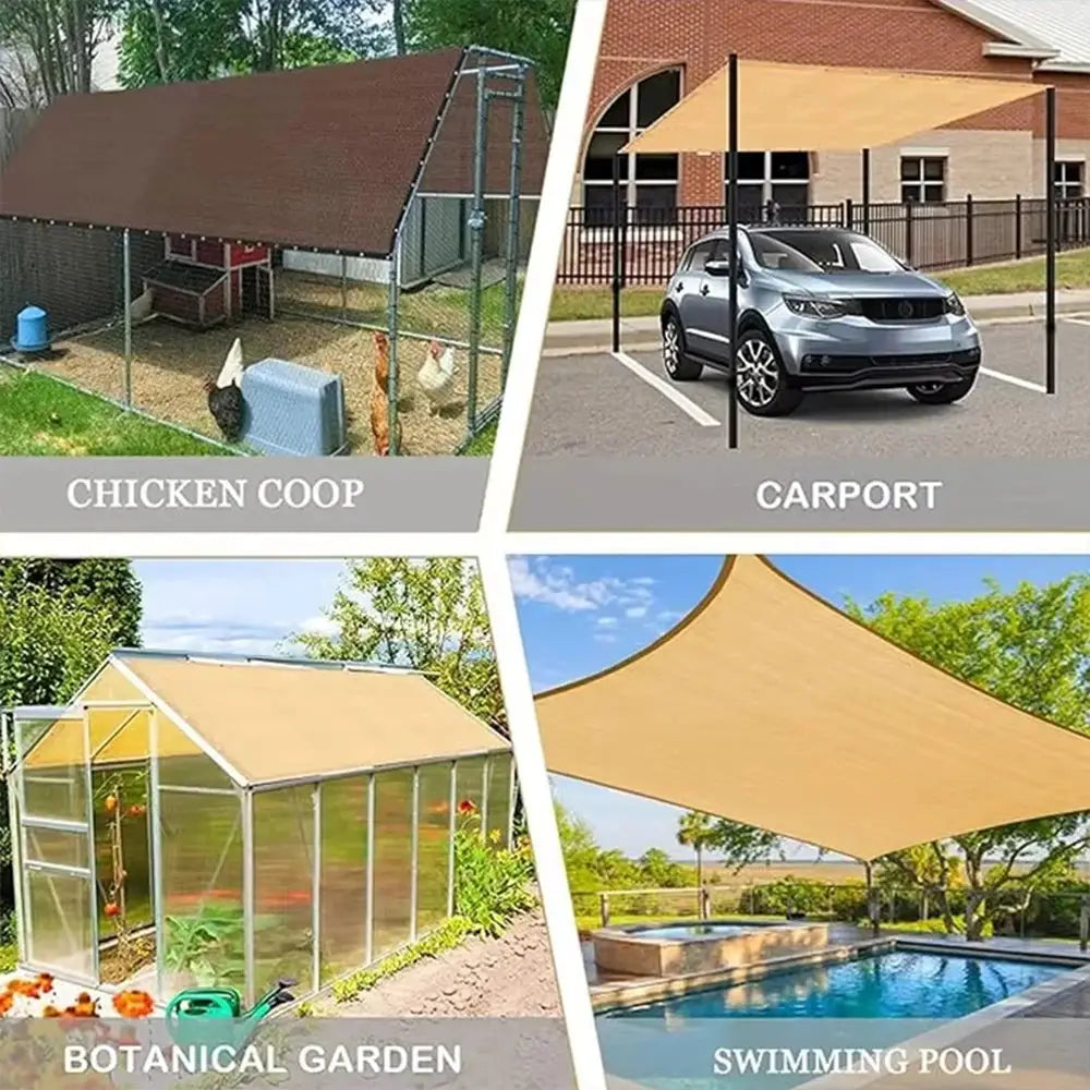 Hdpe Sunshade Net | 85-90% Blockage | Beige Multi Sizes