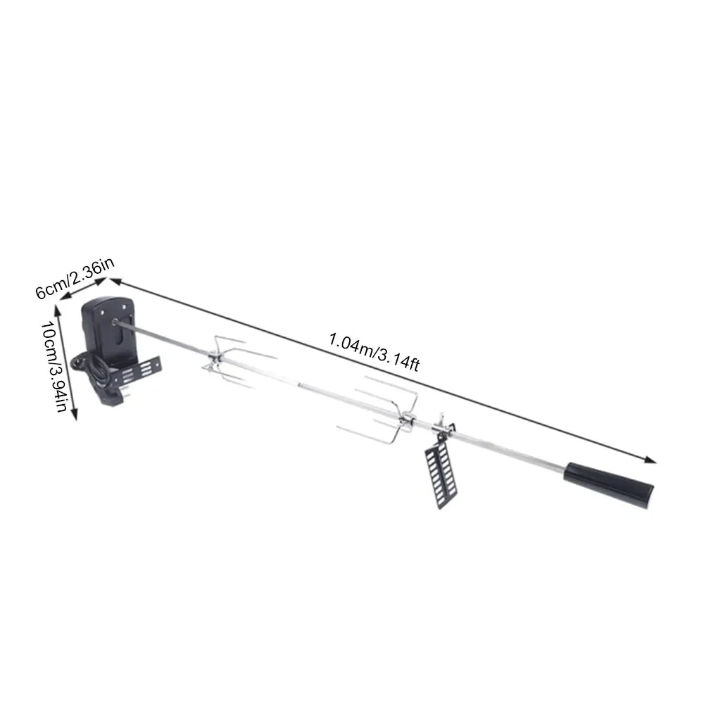 Electric Rotisserie | 120 Cm Cable Length | Max Width 80 Cm | Power Options
