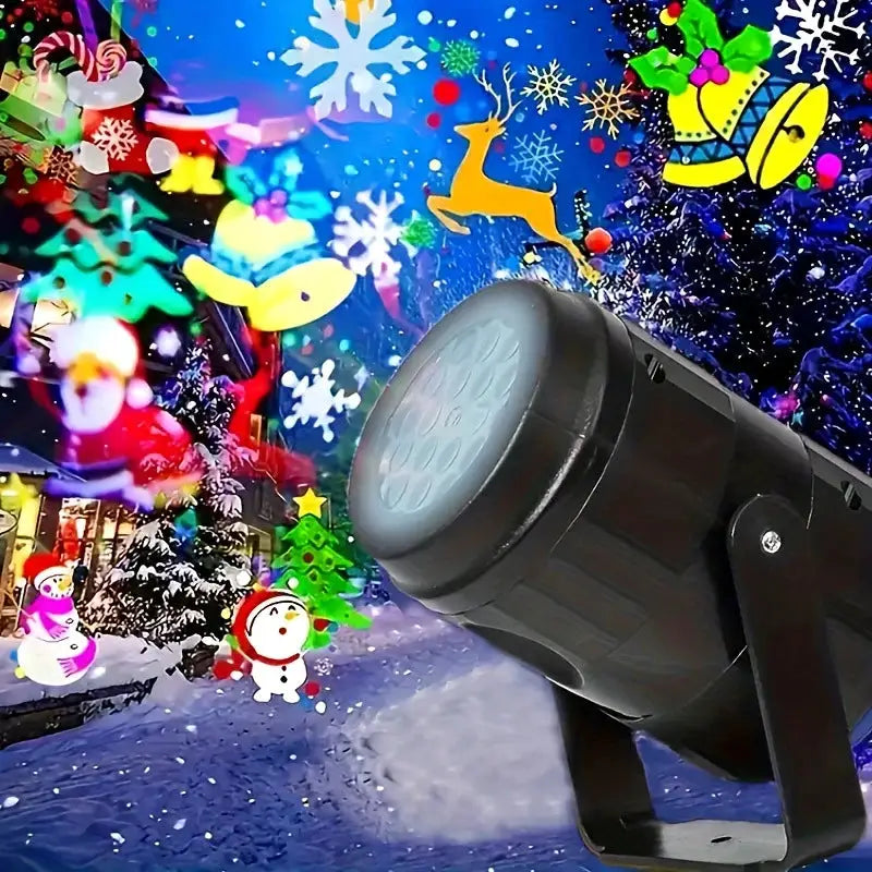 LED Projector Light | USB Powered | Rotating Design | Pumpkin Snowflake