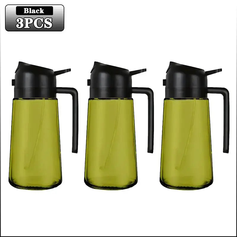 Oil Sprayer | Dark Glass Bottle For Olive Oil | 2 In 1 Function | One Size