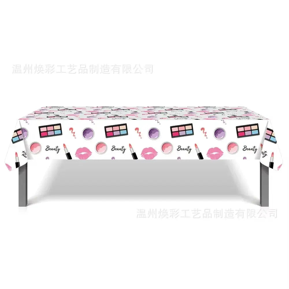 Girls Birthday Party Supplies | Paper Plate Napkin Tablecloth Set | Star Pattern