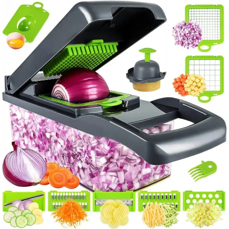 Vegetable Chopper | Onion Dicer | With Storage Container | One Size