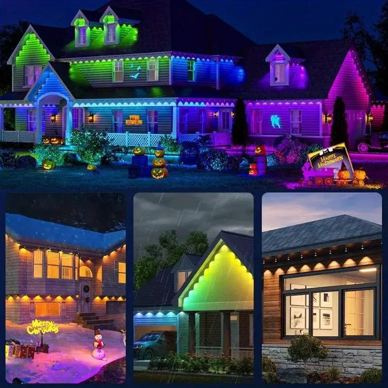 300FT 180LED Permanent Eaves LED Lights Outdoor Waterproof RGB String Lights DIY Scene Christmas Birthday Holiday Party Lighting from PriceLows™