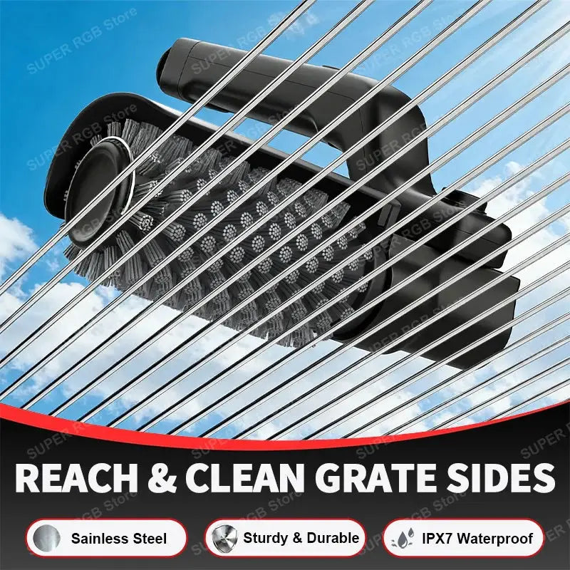 Electric Grill Cleaning Brush | 3 Speed Rotary | Cordless 2600mAh | Adjustable