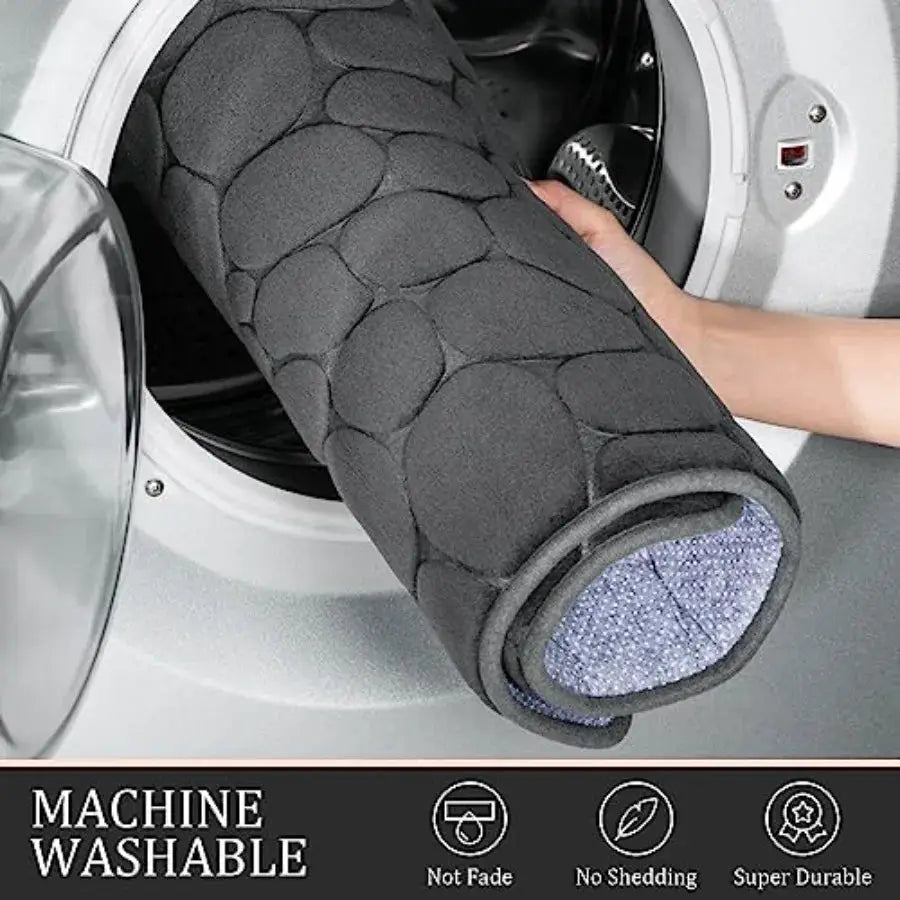 Bathroom Rugs Mat Set 3 Pcs, Memory Foam Bath Mats Sets, Non Slip Water Absorbent Washable Bath Rugs for Sink, Toilet and Floor from PriceLows™