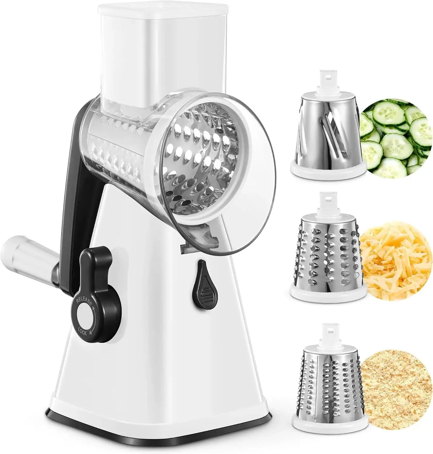 Kitchen Rotary Grater | Stainless Steel | Multi Purpose Slicer
