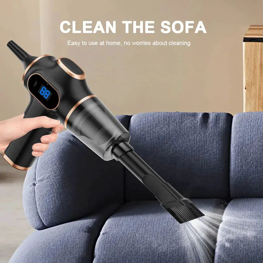 Wireless Car Vacuum Cleaner | Bagless System | HEPA Filter | Compact