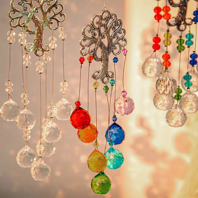 Sun Catcher Crystal Suncatcher Wind Chimes Sunflower Prism Ball Pendant Home Decoration Outdoor Decor and Accessories from PriceLows™