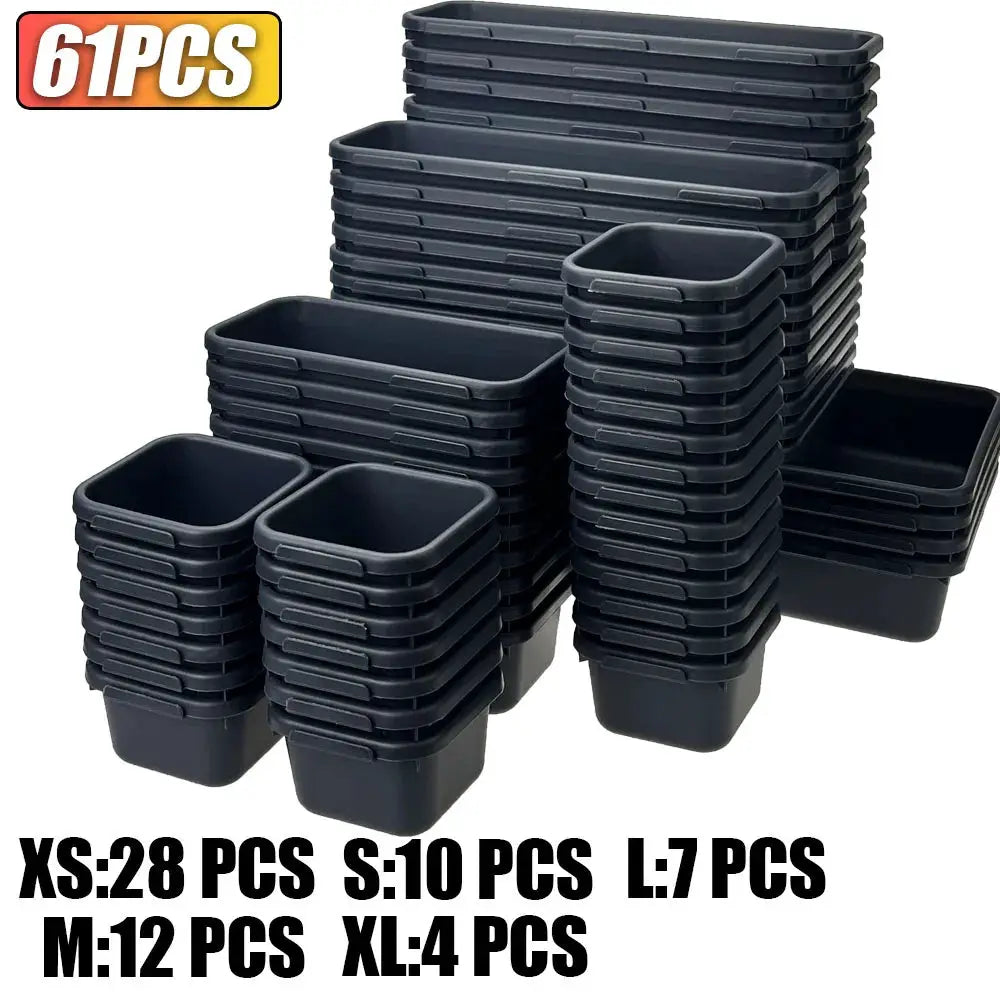 5 Sizes Tool Box Organizer Tray Divider Set Drawer Organizer Bin Garage Organization and Storage Toolbox Rolling Tool from PriceLows™