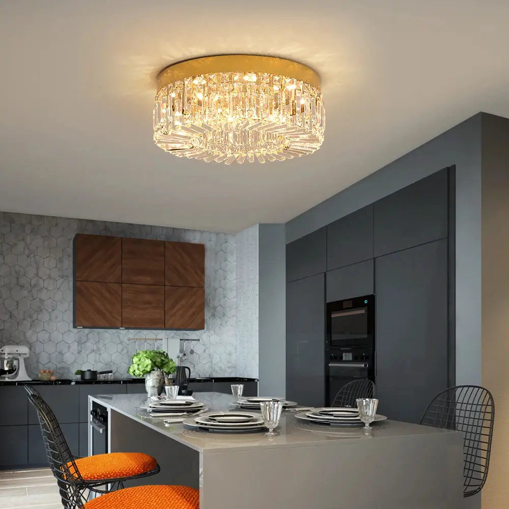 Crystal Ceiling Lamp Living Room Gold Luxury Modern Chandeliers Decoration Led Ceiling Lights Lighting Fixture Diameter 40 50cm from PriceLows™
