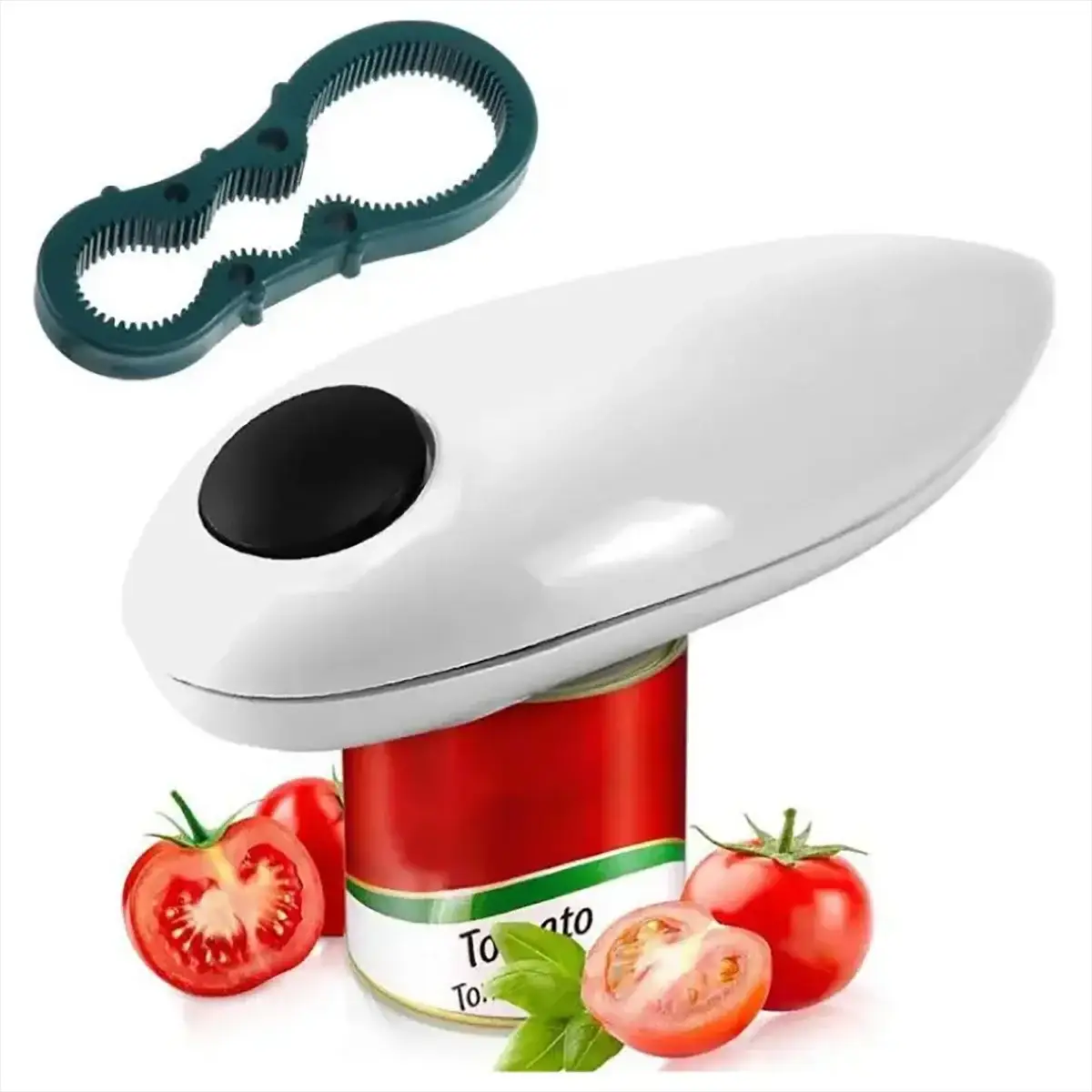 Electric can opener easy and easy to open cans and bottles complimentary 8-character bottle opener (Self provided 2 AA batteries from PriceLows™