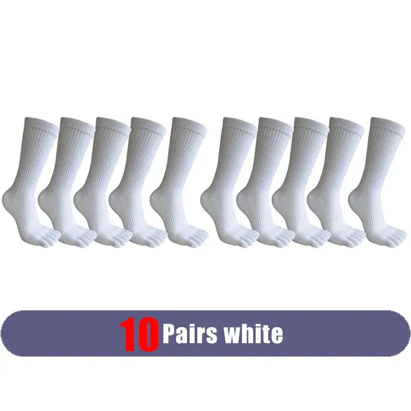 Compression Toe Socks | Cotton Blend | Crew Fit | Five Finger Design