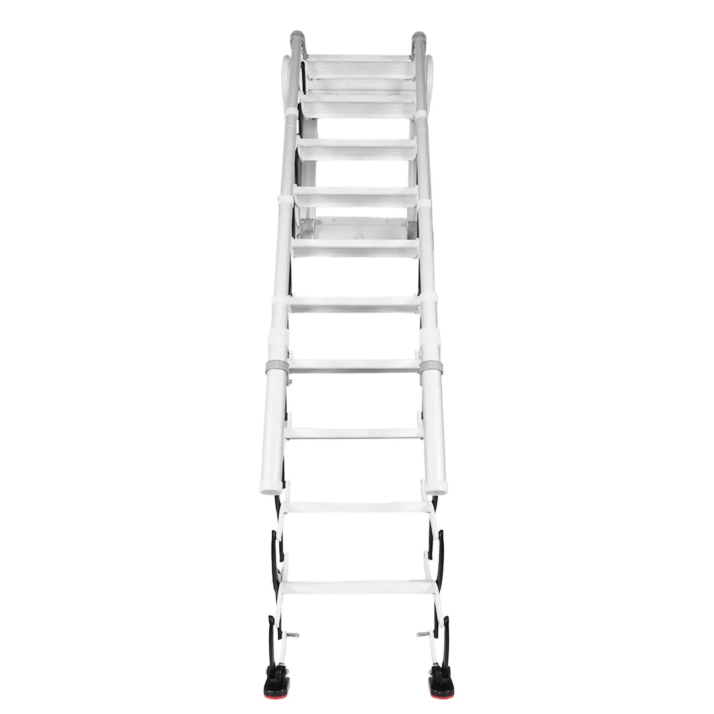 Telescopic Attic Ladder Heavy Duty 600lbs Capacity Collapsible Ladder with Handrails for Home Indoor Outdoor/Storehouse/Basement from PriceLows™