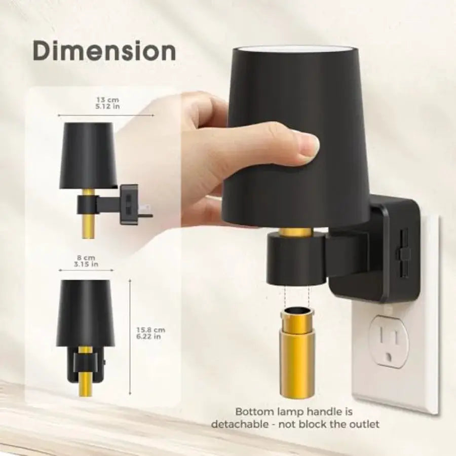 Night Light, Night Lights Plug into Wall, Dusk to Dawn Sensor, Soft White 3000K, 0-100LM, Plug in NightLight, Vintage Night Lig from PriceLows™