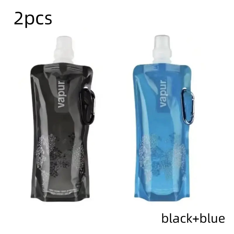 500ML Portable Ultralight Foldable Silicone Folding Water Bottle Water Bag Outdoor Sport Supplies Hiking Camping Soft Flask Bag from PriceLows™