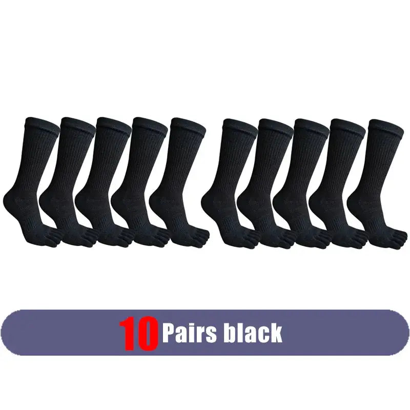 Compression Toe Socks | Cotton Blend | Crew Fit | Five Finger Design