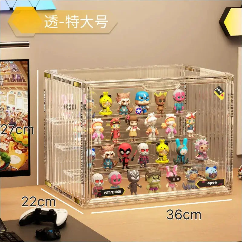 Three Layer Acrylic Display Rack Transparent Showcase Handmade Anime Car Model Blind Box Storage Box Jewelry Sorting Box from PriceLows™
