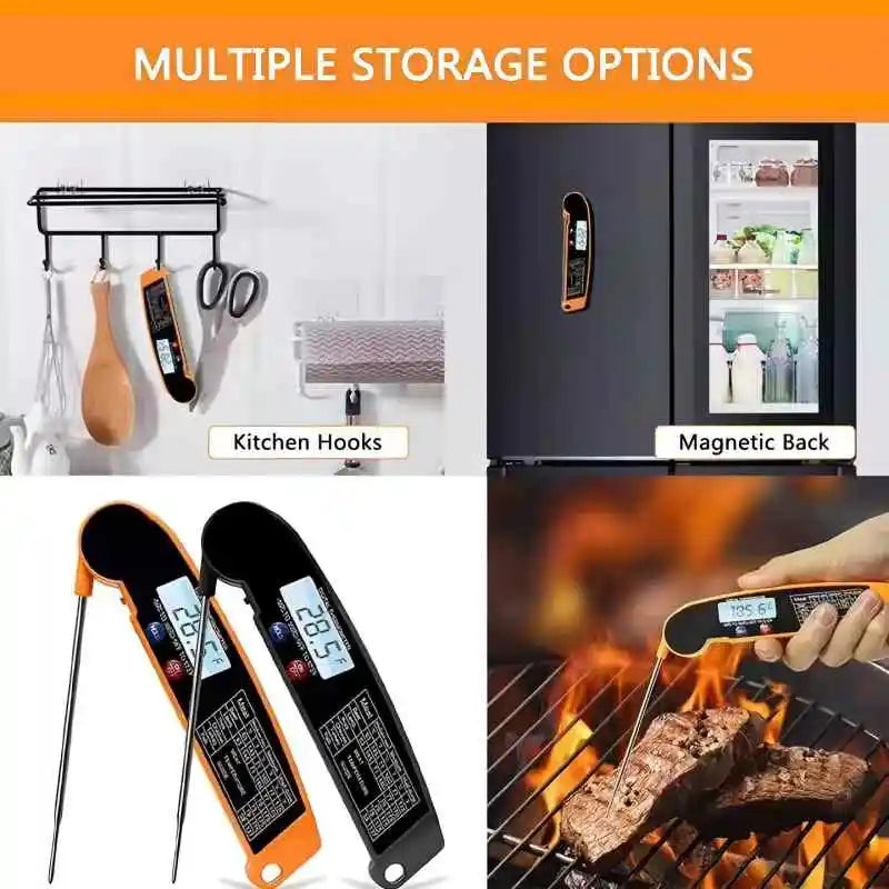 Digital Meat Thermometer | Foldable Design | Kitchen Use | One Size